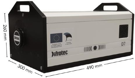 Interferometer D7 Difrotec's interferometer D7 being the flagship of accuracy on interferometry market is an instrument which measures the form of optical surfaces and wavefronts.