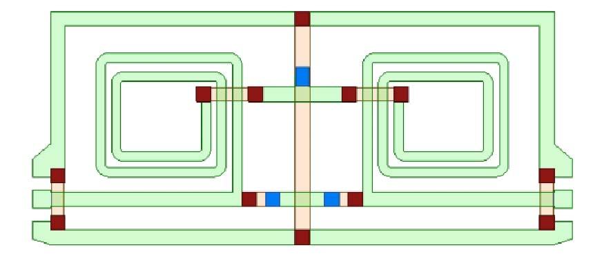 FANG et al.: BTC FOR MINIATURE DUAL-BAND BRANCH-LINE COUPLER AND POWER DIVIDER DESIGNS 897 Fig. 14. Proposed miniature dual-band power divider in IPD. a) Layout. b) Chip photograph.