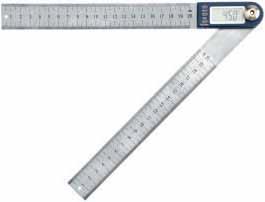 PROTRACTOR Code No Range MW510-01 360 Digital Angle Rule Large LCD display Easy-to-use and strong lock device Inside and outside angle measuring Hold function