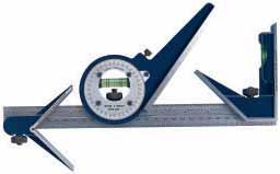 Workshop Combination Set 521 Series Three measuring heads are attached to the stainless steel ruler, allowing versatile measurements on various types of work pieces Square head, protractor head and