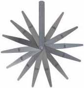 5 No METRIC PRECISION RANGE Code No Length (mm) No. of Blades Thickness x 0.01mm Width (mm) Locking Screw 387M 75 13 3, 4, 5, 6, 7, 8, 12.7 Yes 388M 100 13 9, 10, 15, 20, 12.