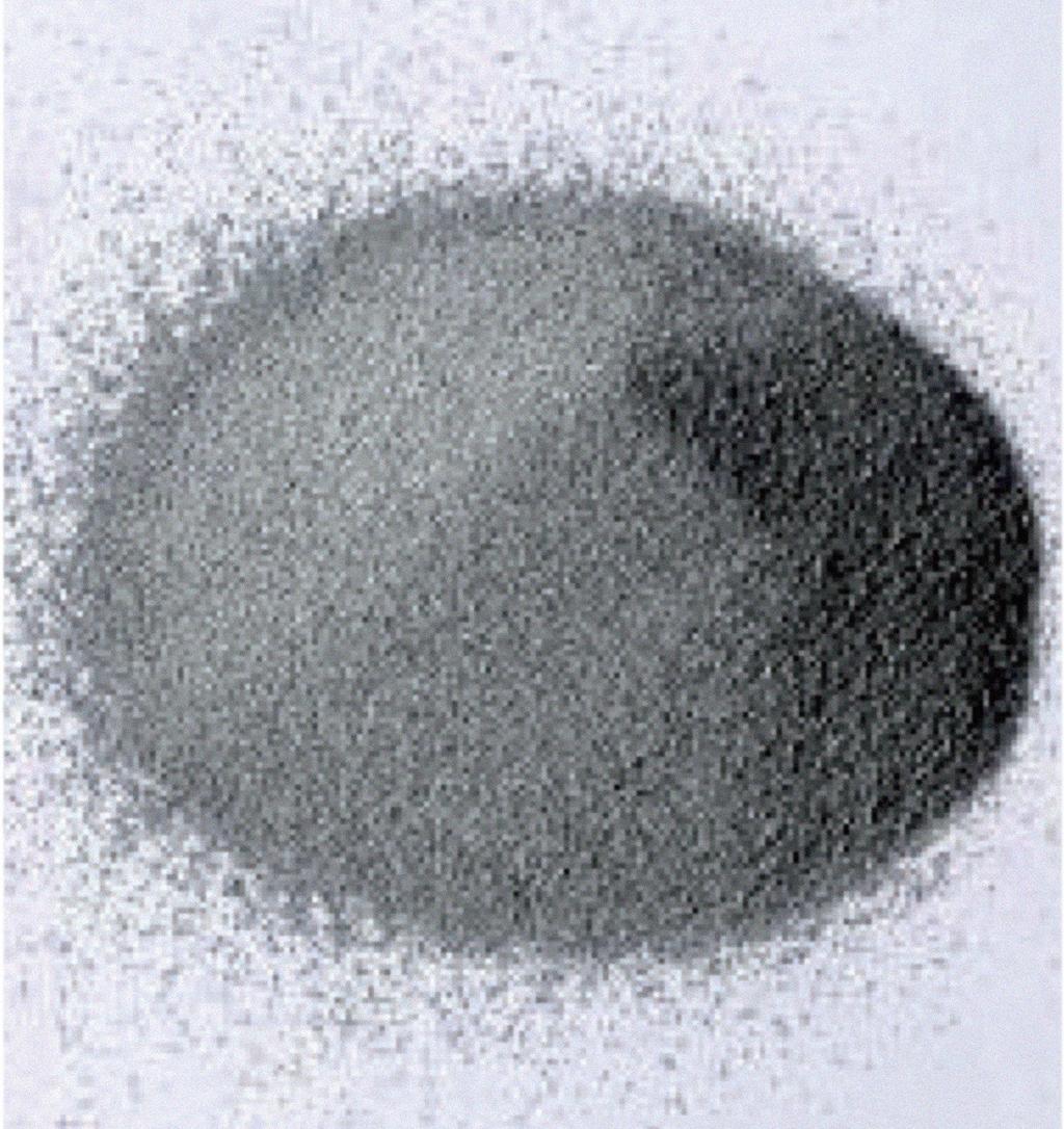 Metal powder, once it is applied, takes on - depending on additives and the type of application - a special configuration that is both flat with respect to the support and dynamic.