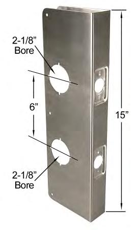 EXIT DEVICES CLOSERS LOCKS HINGES FLAT GOODS 52 SAVERS K88H 9 HIGH 6-1/2 WIDE 5 BACKSET 4