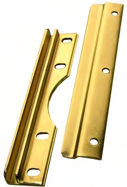 EXIT DEVICES CLOSERS LOCKS HINGES FLAT GOODS 56 LATCH PROTECTORS DR389 For use on Cylindrical Lock preparation SIZE: 1-1/2 X 6 DR390 For use on Mortise Lock