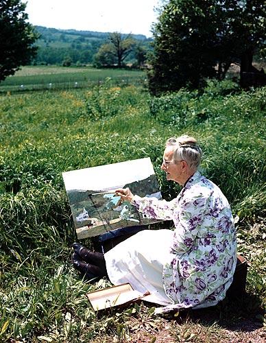 Points to include Landscape Seasons Size of people, animals and objects are small to fit in with the scenery Started painting at 71 years old Lived in New York If you