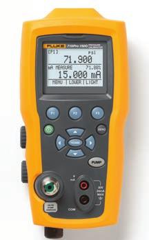 Fluke 718 Pressure s 70 mbar, 2 bar, 7 bar and 20 bar ranges available Pump to 20 bar (300 psi) with internal hand pump (718-300G) 718-1G includes special low volume pump and high measurement