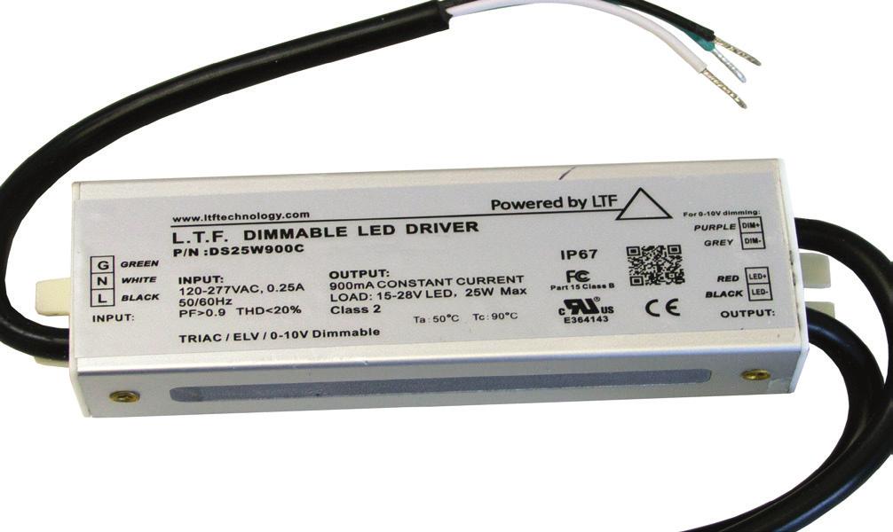 All-In-One Dimmable LED UNIdriver - CLASS 2 25W DS25W UNIdriver 100-305V Series Constant FEATURES All-In-One dimming capabilites; Triac, ELV, and 0-10V dimming Universal input voltage; 100-305V AC