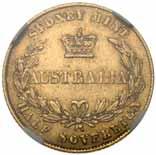 SYDNEY MINT HALF SOVEREIGNS 1105* Queen Victoria, second type, 1868. Underlying mint bloom, extremely fine. $1,000 1106* Queen Victoria, second type, 1870.