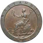 $120 1061* Great Britain, George III, halfpenny, 1799 (S.