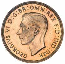 1206* George VI, Melbourne Mint, proof halfpenny, 1939, kangaroo
