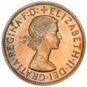 1218 Elizabeth II, Melbourne Mint, proof set, 1956. The penny dark toned, FDC.