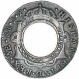 Countermarks nearly extremely fine, very clear and almost upright, host coin good very fine and very rare, one of the most desirable of all holey dollars.