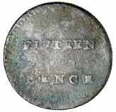 1079* New South Wales, fifteen pence or dump, 1813 (Mira dies A/1).