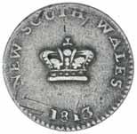 Well Struck NSW Fifteen Pence or Dump 1083* New South Wales, fifteen pence or dump, 1813 (Mira dies A/1).