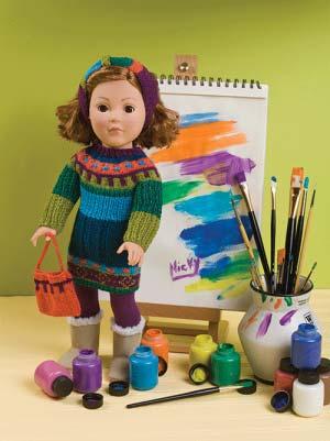 with permission from Knits for Dolls: 25 Fun, Fabulous