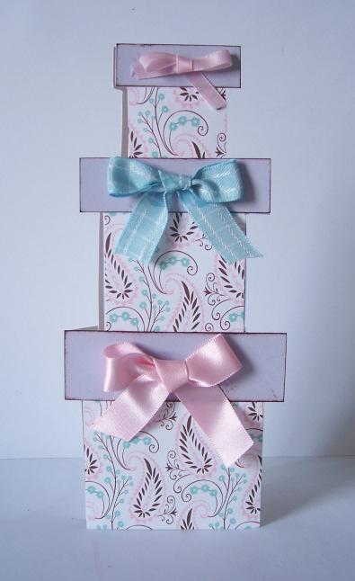 Stack of Gifts Shaped Card This template comes in two guises. The one with the gifts placed together can be made into a tall shaped card.