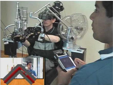 Telerehabilitation through mobile device (video) Kinesthetic therapy for patients with arm