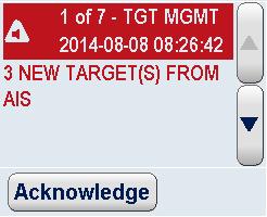 Alert messages are numbered according to their occurrence. Alert messages are provided with the date and time of their occurrence. The alert readout display can be browsed with scroll buttons.