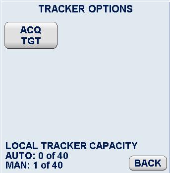 2.5.3 Set Tracker Options 2.5.3.1 Manual Plotting - ACQ TGT - This target acquiring method is helpful if the desired target is hidden with e.g. a bearing line.