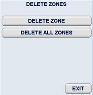 2.6.3 Delete Zone DELETE ZONE allows you to delete a selected zone or all zones located at the PPI. In the example below, an ACQUISITION ZONE POLYGON is to be deleted.