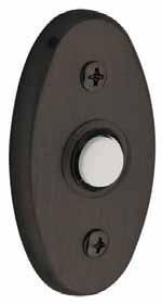 A brass ring surrounds the plastic push button for added strength and is finished in US4 only.