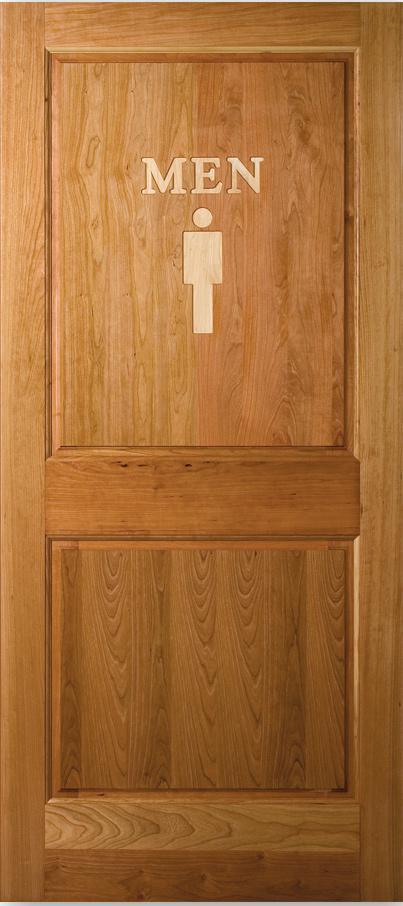 MDF and wood 1-3/8 thick doors have approximately 3/4 thick raised