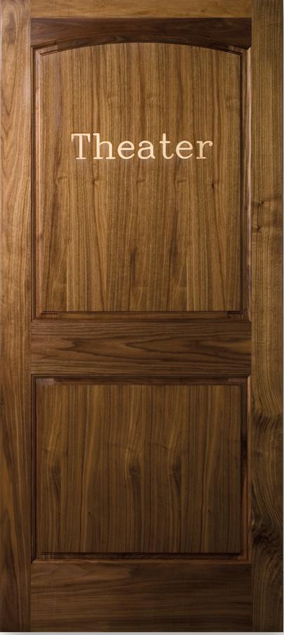 MDF 1-3/4 thick doors have 7/8 thick raised panels (option of