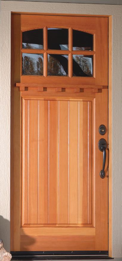 The number of dentil blocks included may vary with the width of the door.
