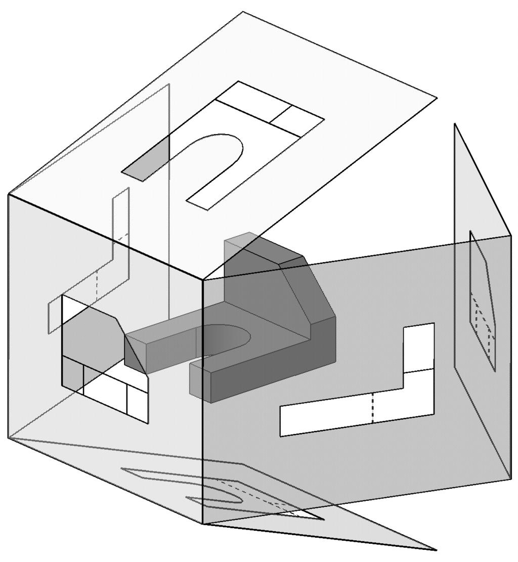 Orthographic Projections (Glass Cube Method) As we begin to unfold our glass cube or