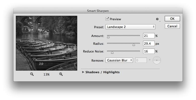 Surface Blur The Surface Blur option blurs an image while preserving edges. The Radius option specifies the size of the area sampled for the blur.