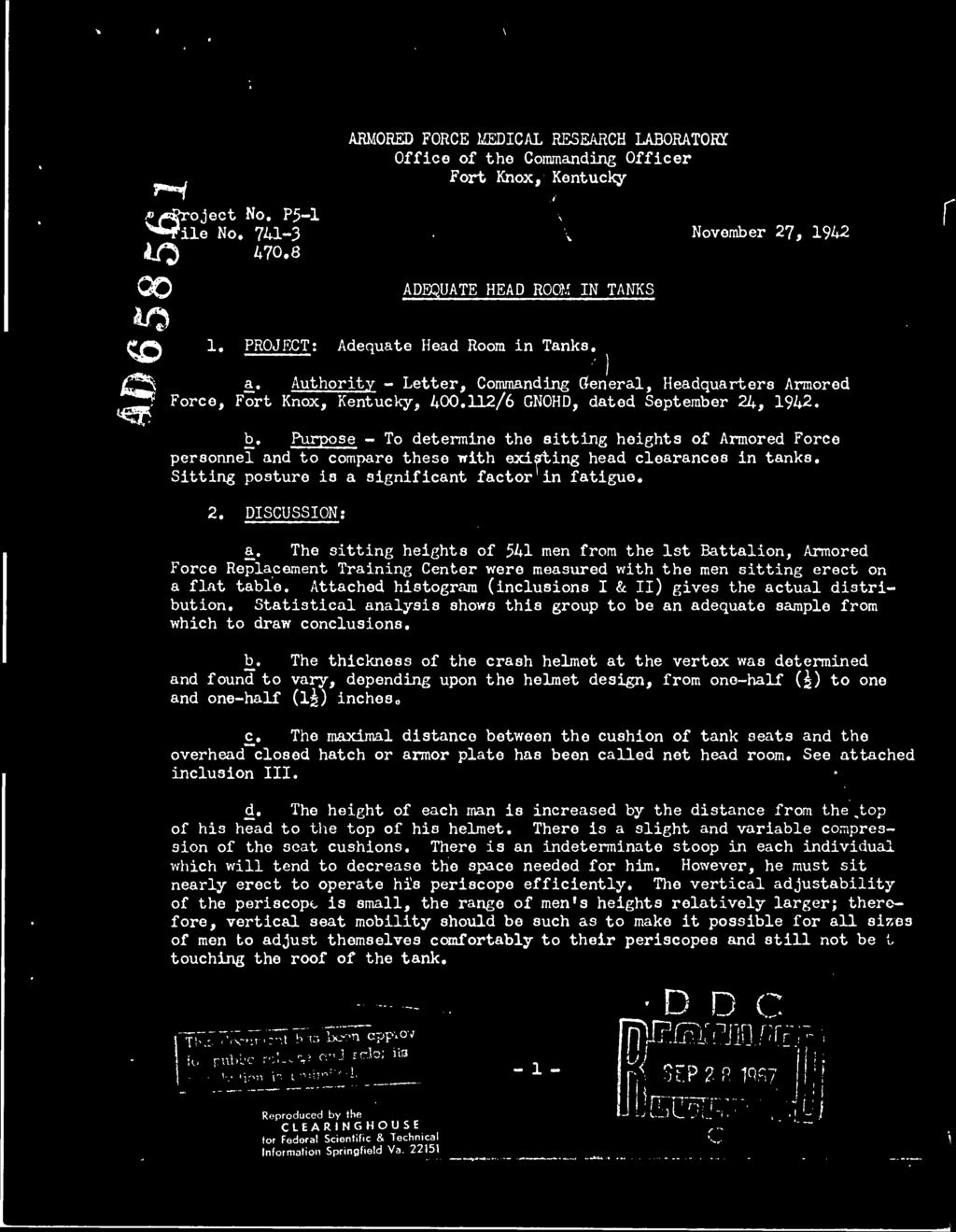 Authorty - Letter, Commandng General, Headquarters Armored Force, Fort Knox, Kentucky, 400.112/6 GNOHD, dated September 24, 1942. r b.