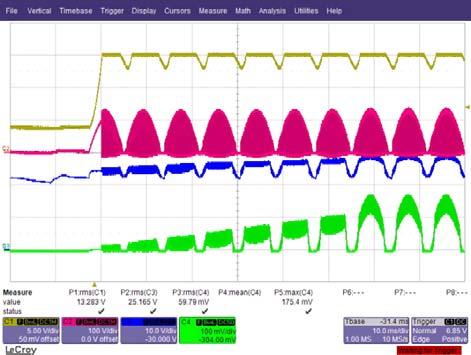 3.1. Typical Waveforms: Startup Figure 8 through Figure 11 show the typical startup performance at