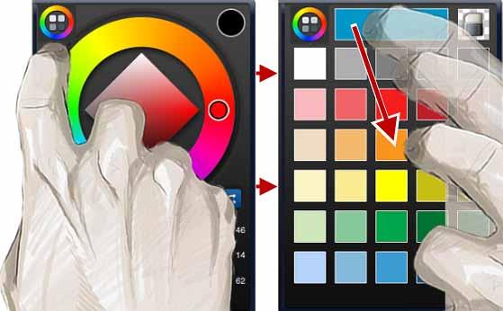 Create and change a swatch After creating a color, save it in the Swatches panel. The swatches you add, replace existing ones. 1.