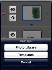 Import an image from the Layer Editor Import a flattened images from the Layer Editor or Gallery.