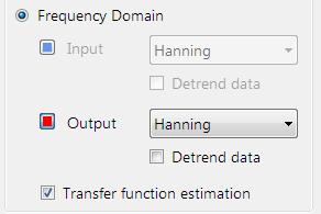 4.8.3. Transfer function estimate In order to validate the magnitude frequency response of the designed filter with sample data, the Transfer function estimation option is available.