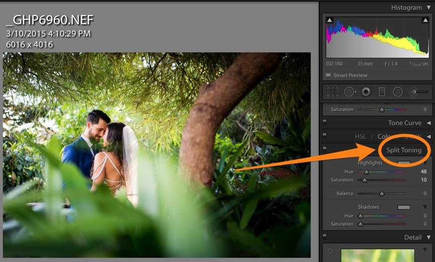 7) Split Toning for White Balance Most photographers who use Lightroom shy away from the Split Toning panel.