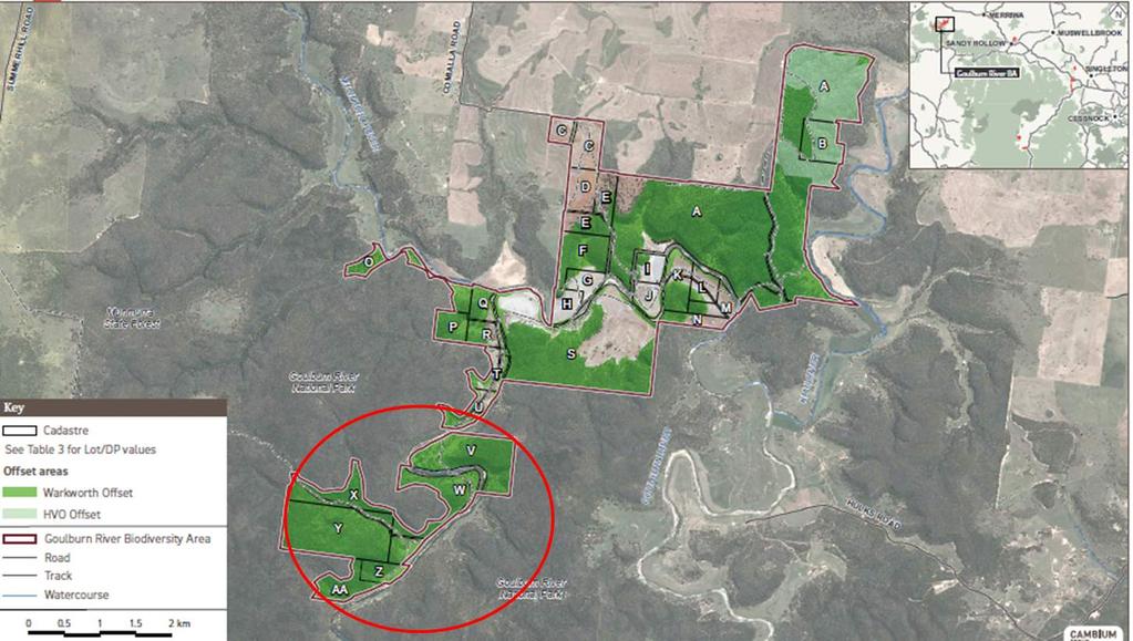Goulburn River Biodiversity Area Habitat corridor Durridgere State
