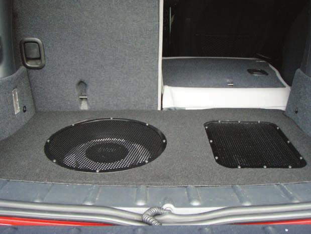 10. Install the Speaker - Carefully center and mount the speaker in the enclosure using the (8) #8 x 1 black pan head screws, or screws supplied with your speaker.