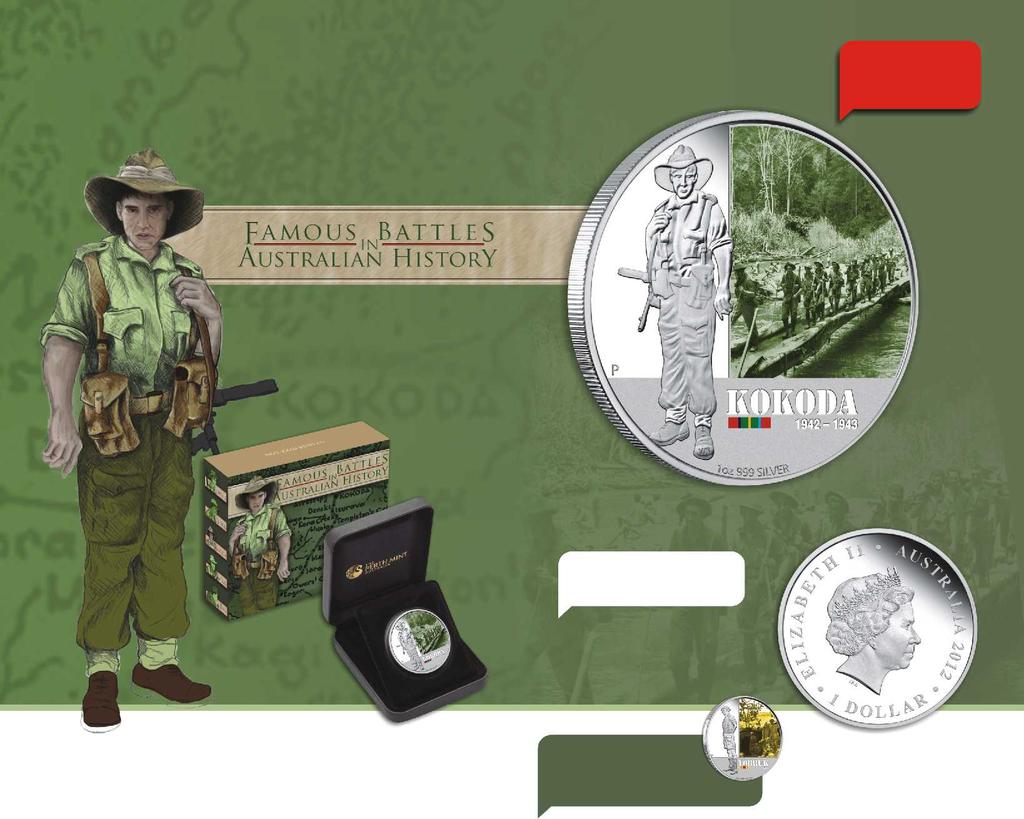 NEW RELEASE FIRST COIN IN SERIES GALLIPOLI' SOLD OUT TOBRUK RELEASED JULY 2011 LIMITED STOCK REMAINS Each coin is housed in a display case accompanied by a numbered Certificate of Authenticity.