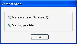 9. Configure settings such as the scan resolution and document size, and then click the [Scan] button.