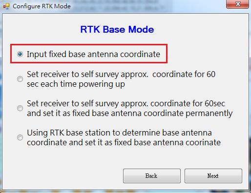 available to setup the base antenna, this option is to be selected.