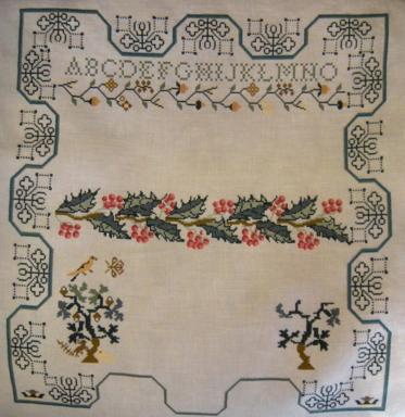 about this sampler: The original sampler, made in England in 1848,