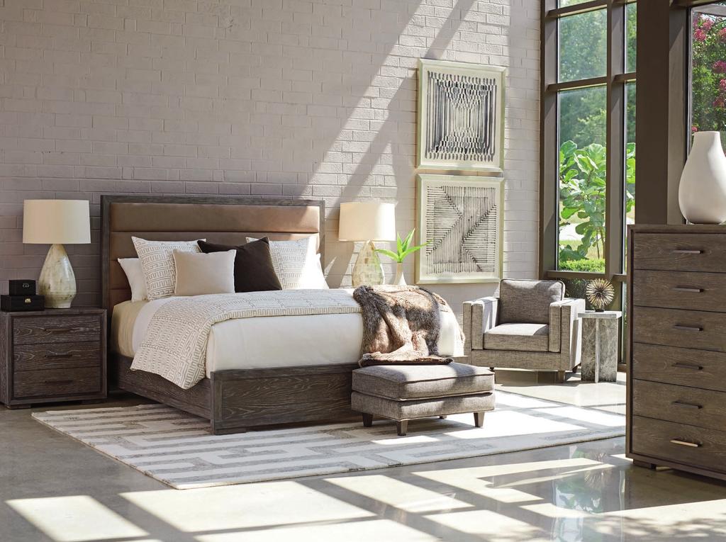 BEDROOM Today s casual contemporary aesthetic blends clean architectural lines with layers of texture, dramatic accessorization and a soft natural color palette.