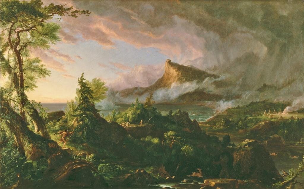 EDEN TO EMPIRE THOMAS COLE National Gallery Exhibition Monday 10th September Born in Bolton, England in 1801, Cole brought his experience of the dark satanic mills of Lancashire and of the paintings