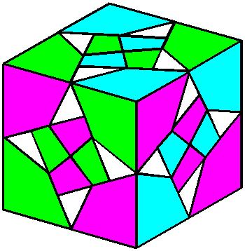 The module has two tabs and two pockets, which are marked with insert arrows here. Assemble in the same way as the standard 12-part Sonobe Cube. 28.
