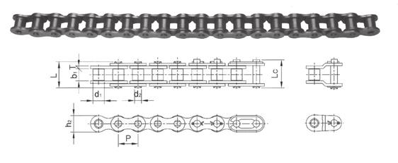 American Standard Simplex Roller Chain ANSI Chain No.