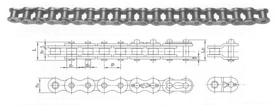 British Standard (DIN) Simplex Roller Chain Chain No.