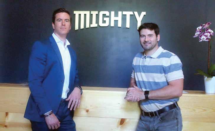 SMALL BUSINESS of the month Jarrett McCraw (left) and Stephean Grimes (right) are business partners who opened Mighty advertising agency in 2015.