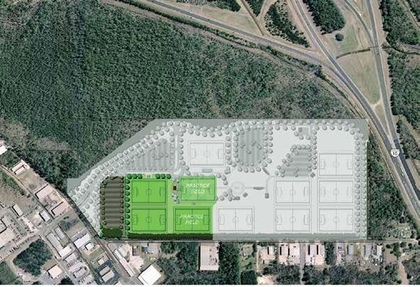 Mobile County to Build Soccer Complex The Mobile County Commission approved plans to begin construction on a highly anticipated 10-field soccer complex to be located near the I-10 and I-65