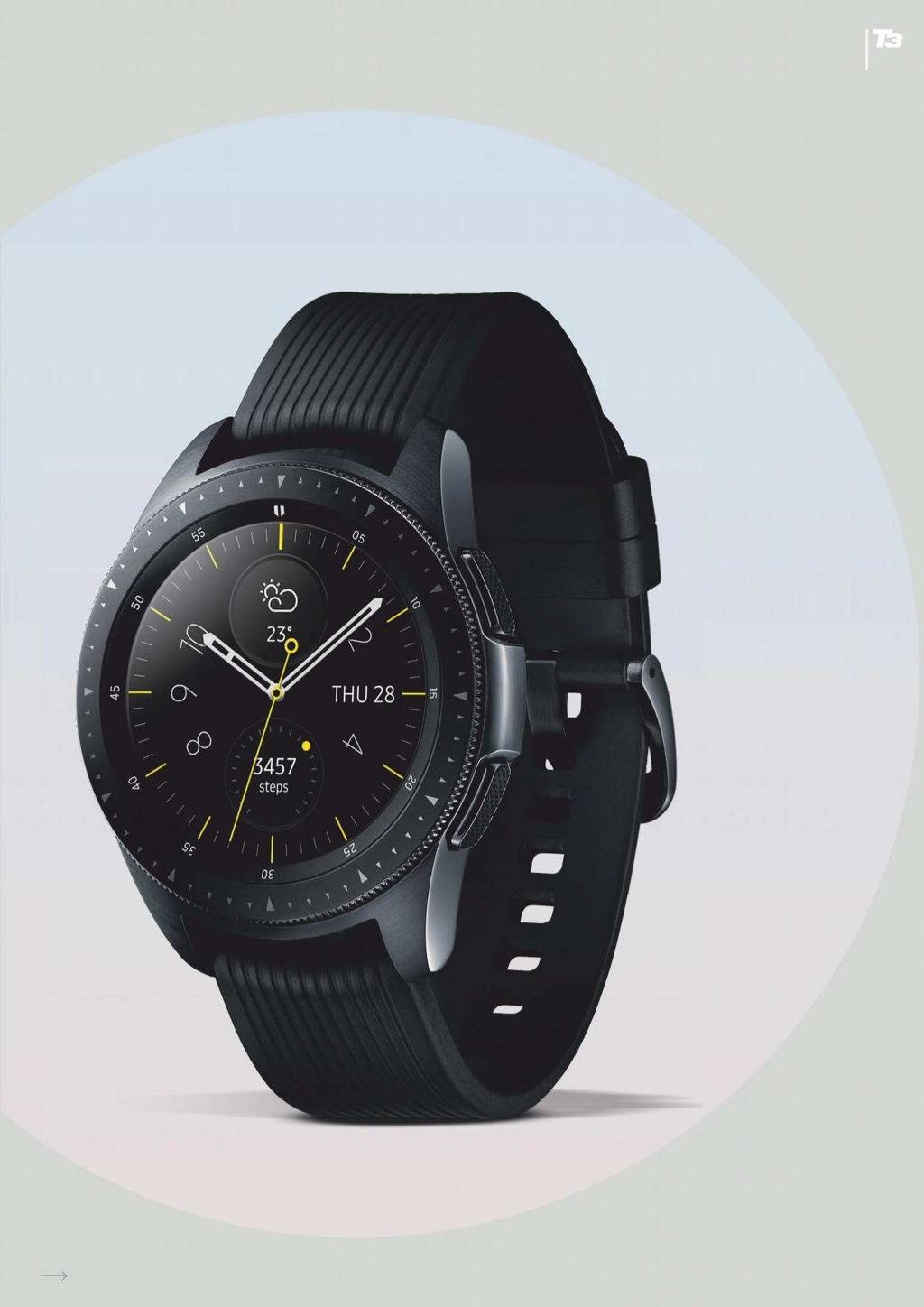 Always on, all the time An Always On Watch, there s no need to press a button or turn the bezel on Galaxy Watch to show the time.